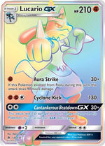 Lucario GX (Secret) 135/131 - SM  Forbidden Light Holofoil - Poke-Collect