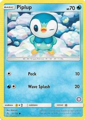 Piplup (11) 32 - SM Trainer Kit Alolan Sandslash & Alolan Ninetales - Poke-Collect