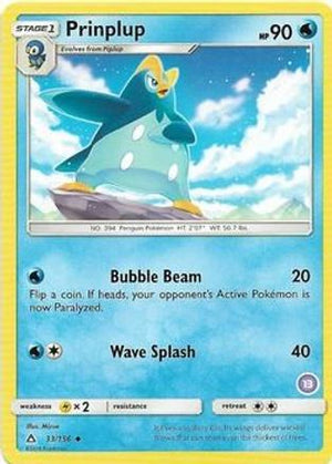 Prinplup (13) 33 - SM Trainer Kit Alolan Sandslash & Alolan Ninetales - Poke-Collect