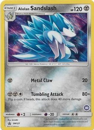 Alolan Sandslash (30) SM127 - SM Trainer Kit Alolan Sandslash & Alolan Ninetales Holofoil