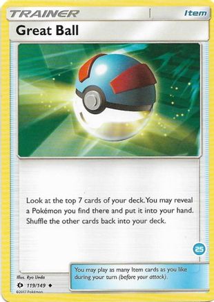 Great Ball (25) (Alolan Ninetales Half-Deck) 119 - SM Trainer Kit Alolan Sandslash & Alolan Ninetales - Poke-Collect