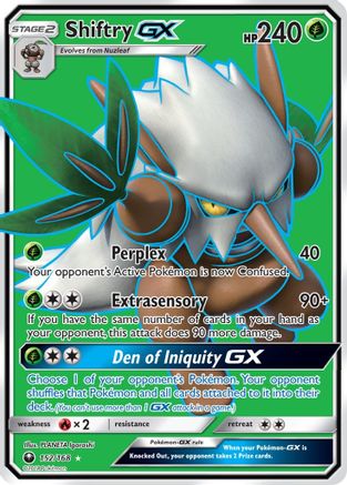 Shiftry GX (Full Art) 152/168 - SM  Celestial Storm Holofoil - Poke-Collect