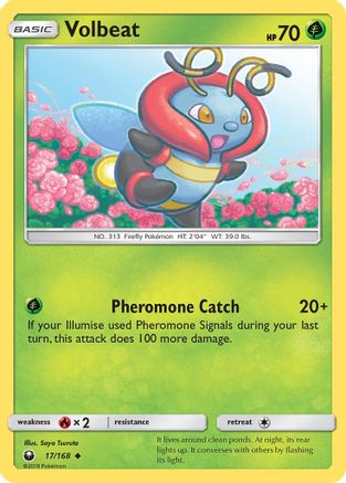 Volbeat 17/168 - Celestial Storm Reverse Holofoil - Poke-Collect