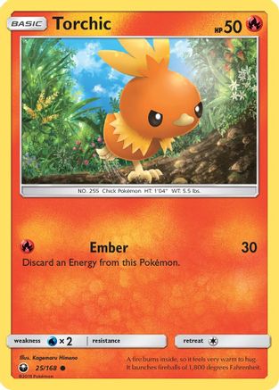 Torchic 25/168 - Celestial Storm Reverse Holofoil - Poke-Collect