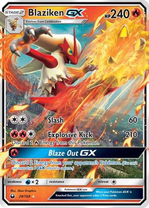 Blaziken GX 28/168 - SM  Celestial Storm Holofoil - Poke-Collect