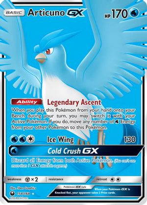 Articuno GX (Full Art) 154/168 - SM  Celestial Storm Holofoil - Poke-Collect