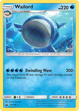 Wailord 40/168 - Celestial Storm - Poke-Collect
