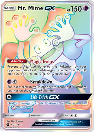 Mr. Mime GX (Secret) 173/168 - SM  Celestial Storm Holofoil - Poke-Collect