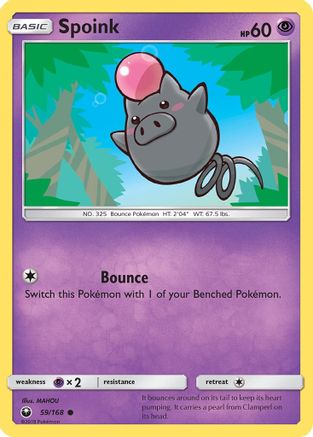 Spoink 59/168 - Celestial Storm Reverse Holofoil - Poke-Collect