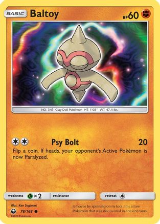 Baltoy 78/168 - SM  Celestial Storm Reverse Holofoil - Poke-Collect