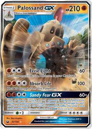 Palossand GX 82/168 - SM  Celestial Storm Holofoil - Poke-Collect