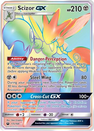 Scizor GX (Secret) 175/168 - SM  Celestial Storm Holofoil - Poke-Collect