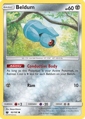 Beldum (92) 92/168 - SM  Celestial Storm Reverse Holofoil - Poke-Collect