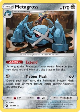 Metagross 95/168 - SM  Celestial Storm Holofoil - Poke-Collect