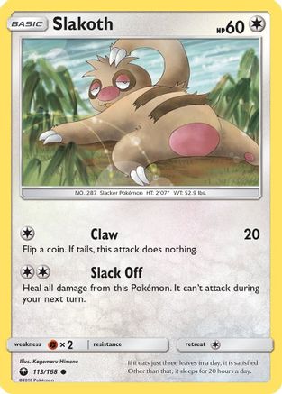 Slakoth 113/168 - Celestial Storm - Poke-Collect