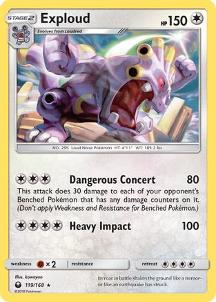 Exploud 119/168 - SM  Celestial Storm - Poke-Collect