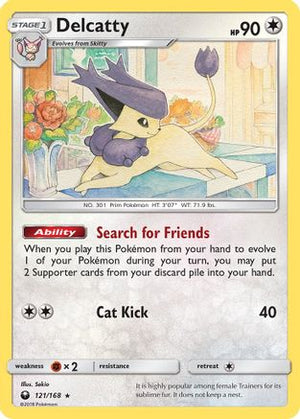 Delcatty 121/168 - SM  Celestial Storm Reverse Holofoil - Poke-Collect