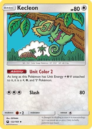 Kecleon 122/168 - SM  Celestial Storm Reverse Holofoil - Poke-Collect