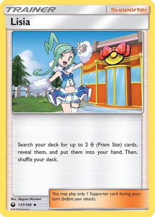 Lisia 137/168 - SM  Celestial Storm Reverse Holofoil - Poke-Collect