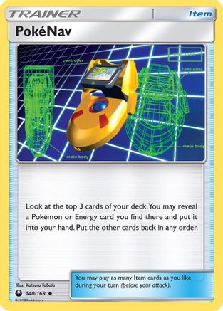 PokeNav 140/168 - SM  Celestial Storm Reverse Holofoil - Poke-Collect
