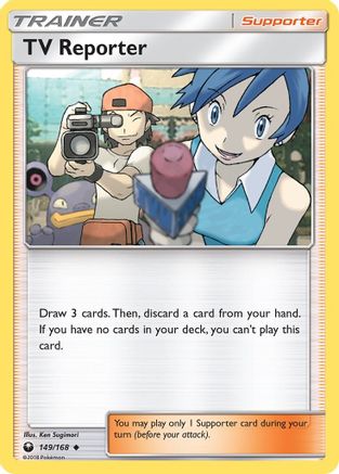 TV Reporter 149/168 - Celestial Storm Reverse Holofoil - Poke-Collect