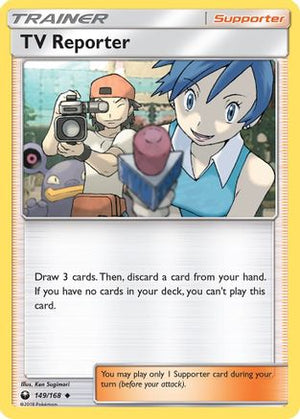 TV Reporter 149/168 - Celestial Storm Reverse Holofoil - Poke-Collect