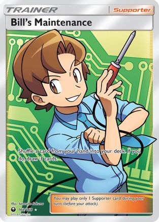 Bill's Maintenance (Full Art) 162/168 - SM  Celestial Storm Holofoil - Poke-Collect