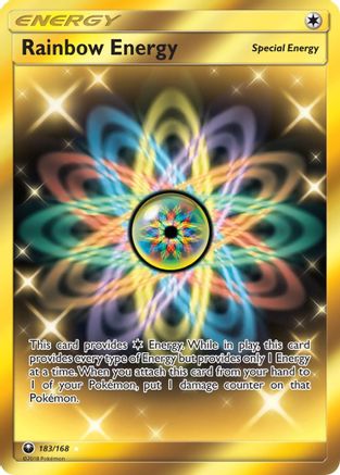 Rainbow Energy (Secret) 183/168 - SM  Celestial Storm Holofoil - Poke-Collect