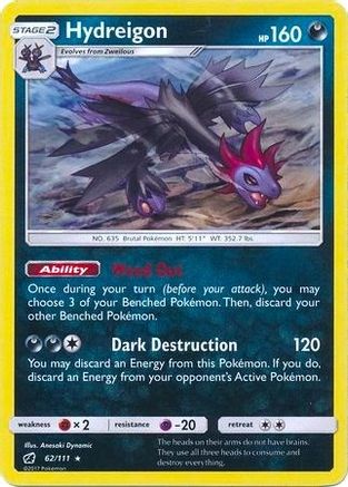 Hydreigon - 62/111 (Cracked Ice Holo) 62 - Deck Exclusives Holofoil - Poke-Collect