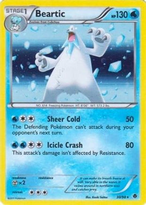Beartic - 30/98 (Cracked Ice Holo) 30 - Blister Exclusives Holofoil - Poke-Collect