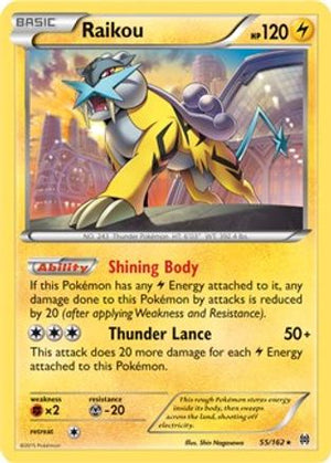 Raikou - 55/162 (Cosmos Holo) 55 - Blister Exclusives Holofoil - Poke-Collect