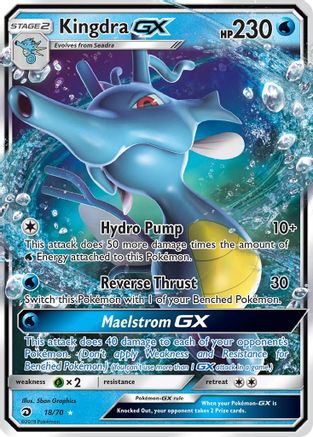 Kingdra GX 18/70 - Dragon Majesty Holofoil - Poke-Collect