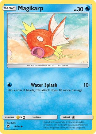Magikarp 19/70 - Dragon Majesty Reverse Holofoil - Poke-Collect
