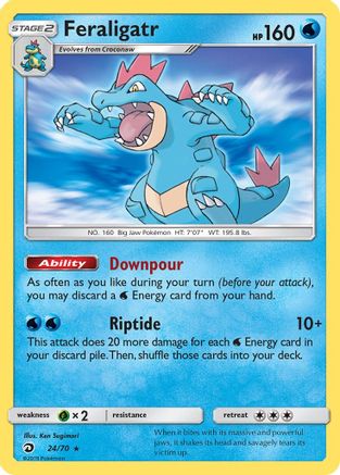 Feraligatr 24/70 - Dragon Majesty Reverse Holofoil - Poke-Collect