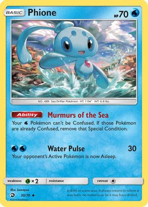 Phione 30/70 - Dragon Majesty Reverse Holofoil - Poke-Collect