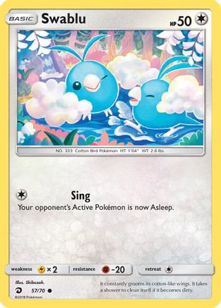 Swablu 57/70 - Dragon Majesty - Poke-Collect