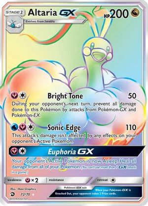 Altaria GX (Secret) 72/70 - Dragon Majesty Holofoil - Poke-Collect