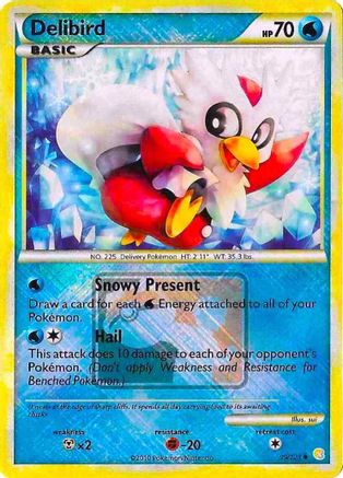 Delibird - 39/123 (League Promo) 39 - League & Championship Cards Reverse Holofoil - Poke-Collect