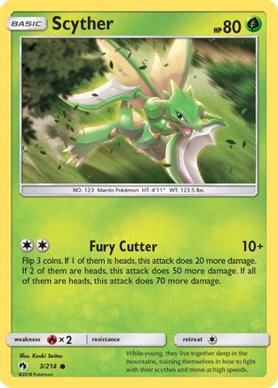 Scyther 3/214 - SM  Lost Thunder - Poke-Collect
