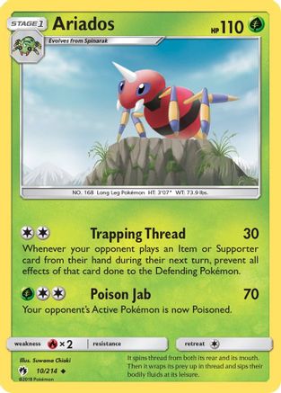 Ariados 10/214 - SM  Lost Thunder - Poke-Collect
