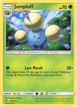 Jumpluff 14/214 - SM  Lost Thunder Holofoil - Poke-Collect