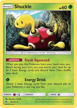 Shuckle 16/214 - SM  Lost Thunder - Poke-Collect