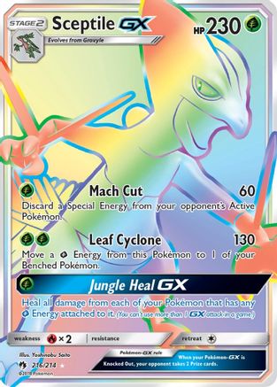 Sceptile GX (Secret) 216/214 - SM  Lost Thunder Holofoil - Poke-Collect