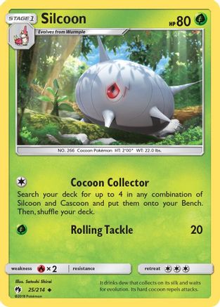 Silcoon 25/214 - SM  Lost Thunder - Poke-Collect