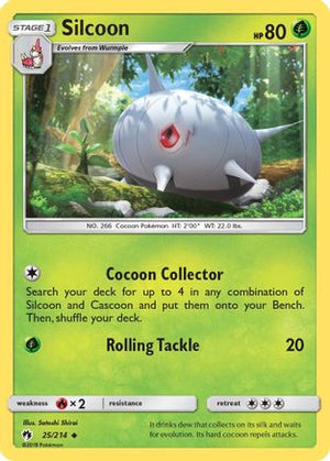 Silcoon 25/214 - SM  Lost Thunder - Poke-Collect