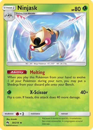 Ninjask 30/214 - SM  Lost Thunder - Poke-Collect