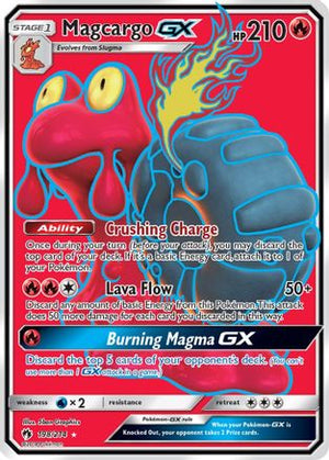 Magcargo GX (Full Art) 198/214 - SM  Lost Thunder Holofoil - Poke-Collect