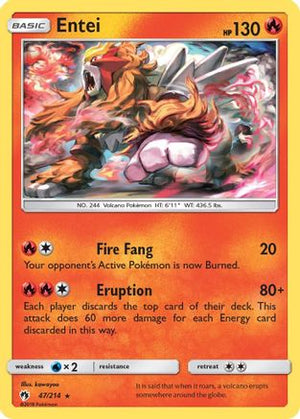 Entei 47/214 - SM  Lost Thunder - Poke-Collect