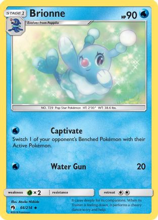 Brionne 66/214 - SM  Lost Thunder Reverse Holofoil - Poke-Collect