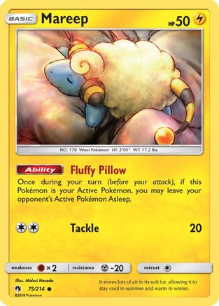 Mareep (75) 75/214 - SM  Lost Thunder Reverse Holofoil - Poke-Collect